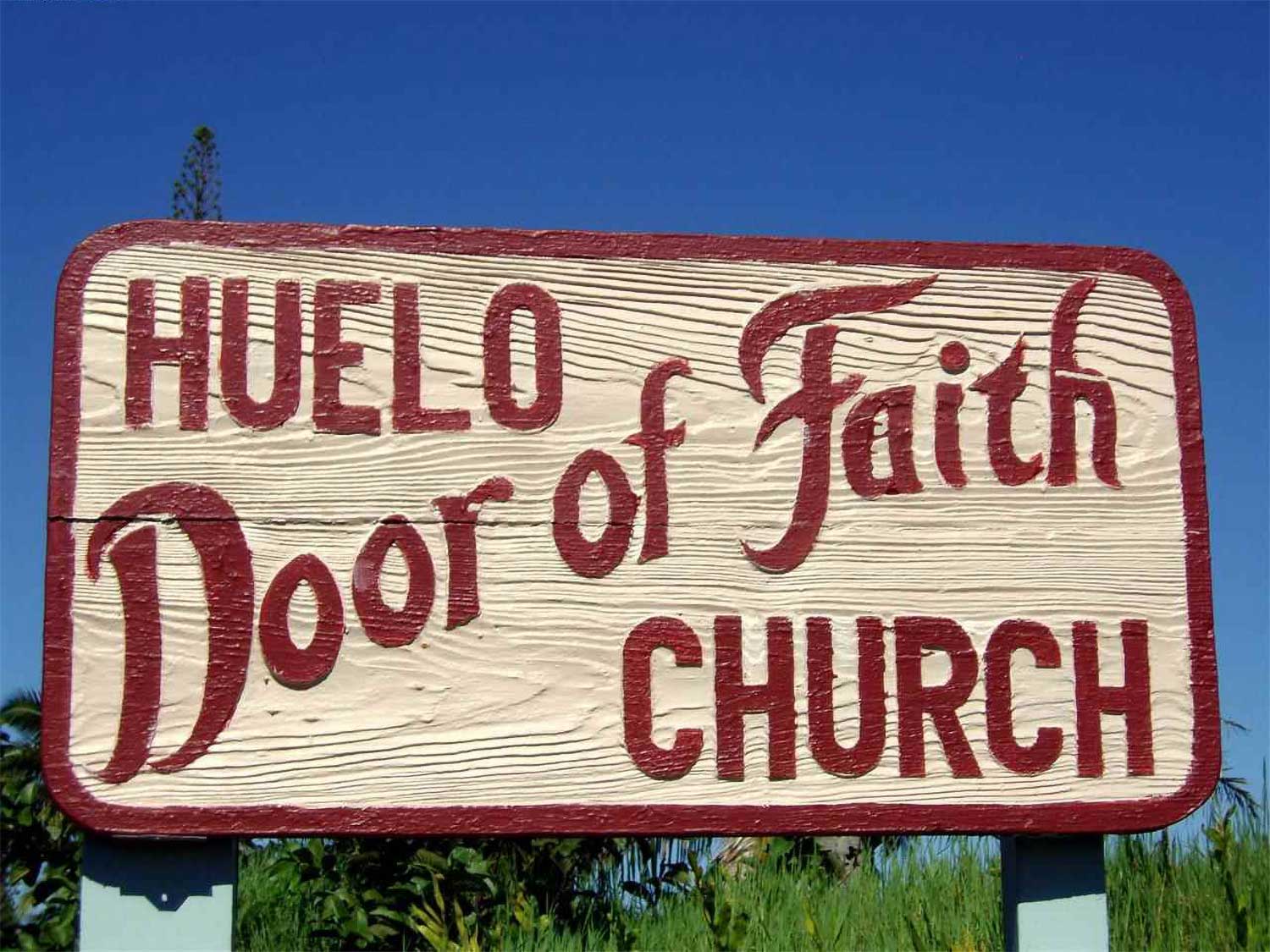 Huelo Door of Faith Church Sign - Swami Narasingha Maharaja Biography